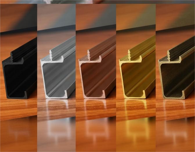 Aluminium Profile Frame & Handles by XCLERA - Premium aluminium profiles for modular kitchens and wardrobes