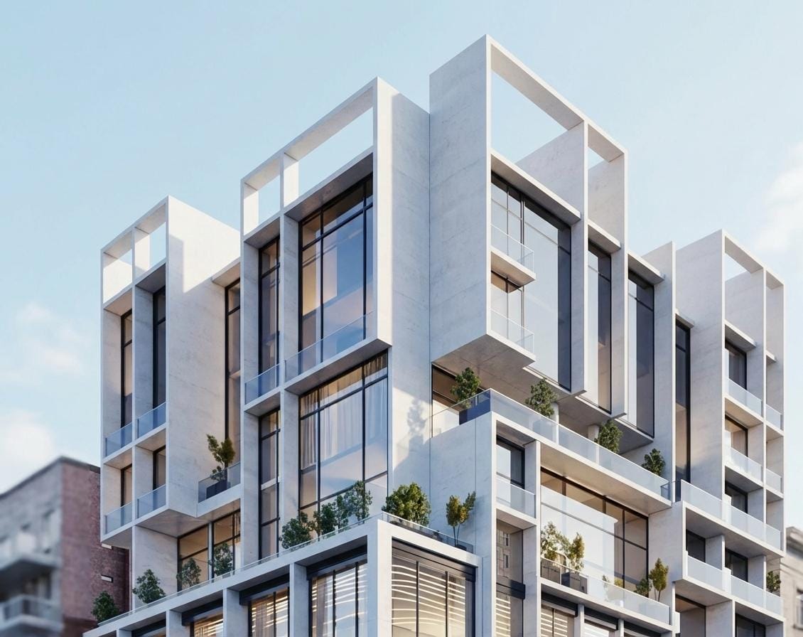 Building Facade by XCLERA - Premium facade solutions with ACP, HPL, WPC, PVC, and charcoal panels